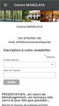 Mobile Screenshot of centremanolaya.be